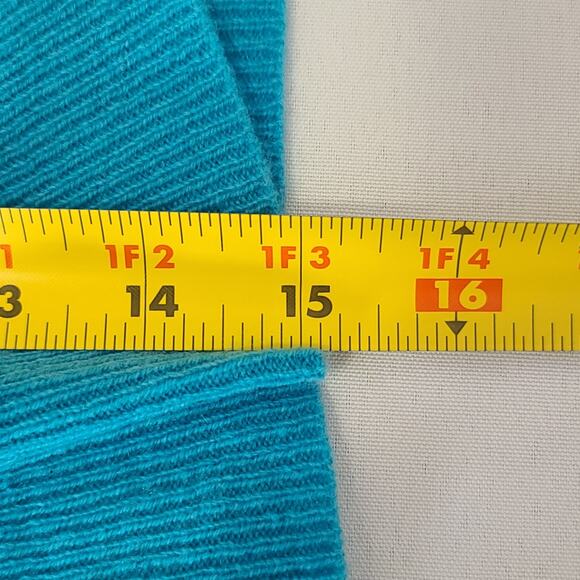 Womens Claudia Nichole 100% Cashmere Bolero Cardigan Blue Medium Coquette - Picture 9 of 10